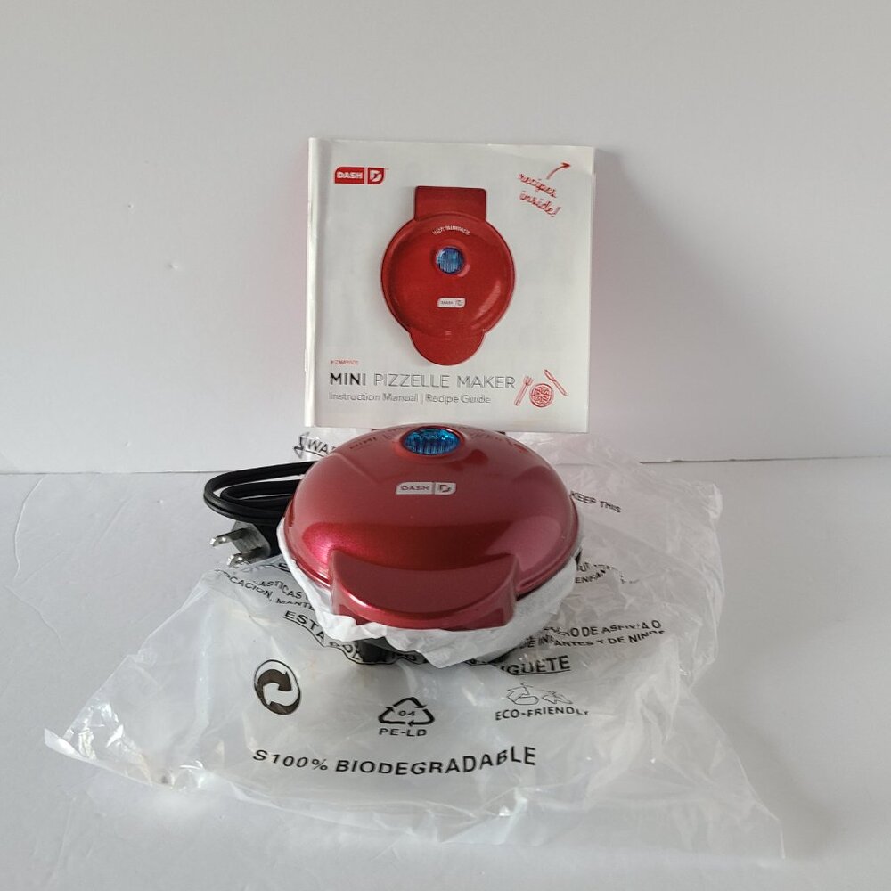 DASH MINI PIZZELLE MAKER - INSTRUCTION MANUAL-RECIPE GUIDE- NEW IN BOX - Picture 5 of 7